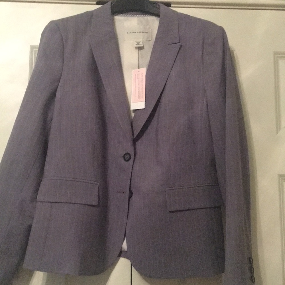 Pinstriped banana Republic dress jacket